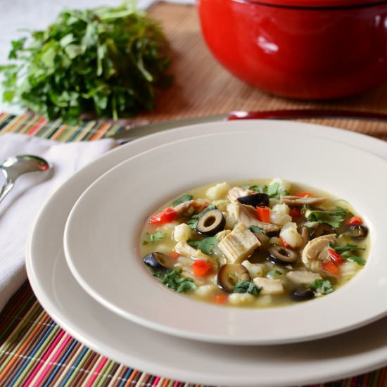 Spicy Chicken and Hominy Stew - Recipe photo by ButterYum