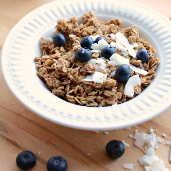 Healthy Honey Coconut Granola - Recipe photo by Blessthismess