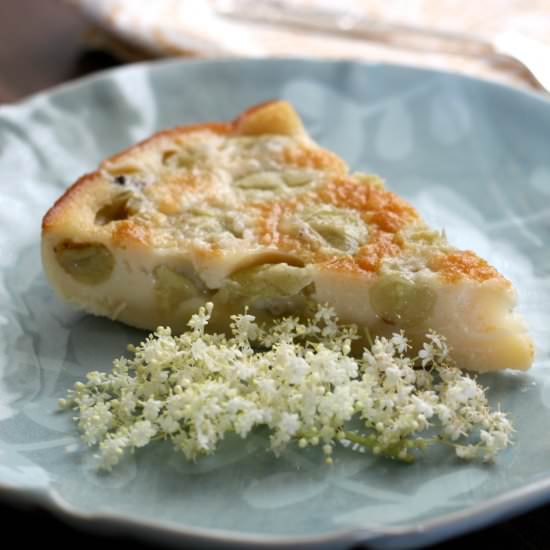 Summery Gooseberry Clafoutis - Recipe photo by moralfibres