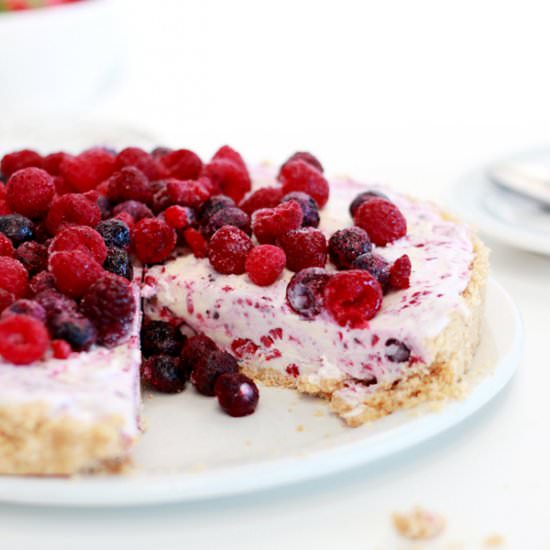 Mixed Berry Ice Cream Pie - Recipe photo by highwalls