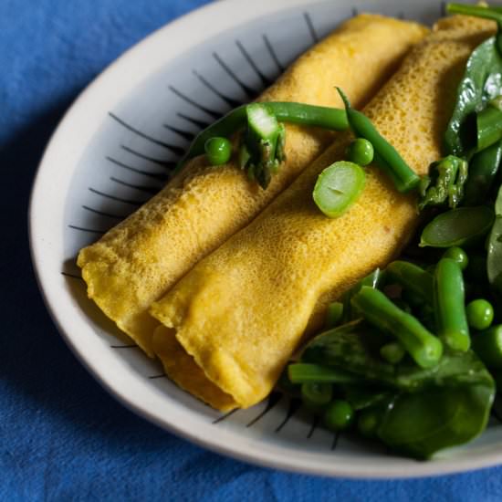 Leftover Crab Dip Crêpes - Recipe photo by Dirty Laundry Kitchen