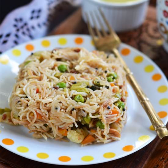 Vegetable Semiya Upma - Recipe photo by Indian Khana