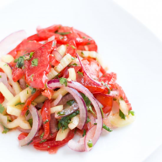 Tomato Salad - Recipe photo by Delights of Culinaria