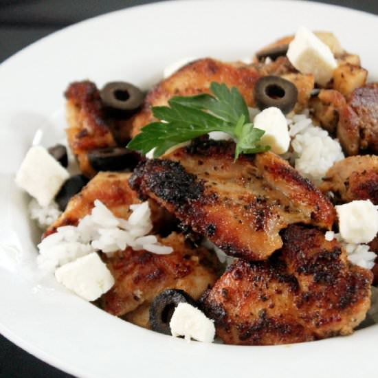 Greek chicken bowls - Recipe photo by Creole Contessa