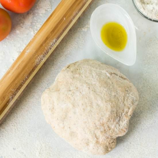How to make whole wheat pizza dough - Recipe photo by PrimaveraKitchen