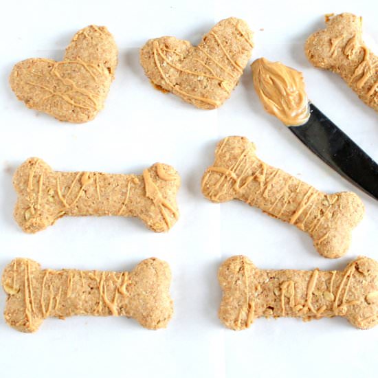 Peanut Butter Dog Treats - Recipe photo by livewellbakeoften