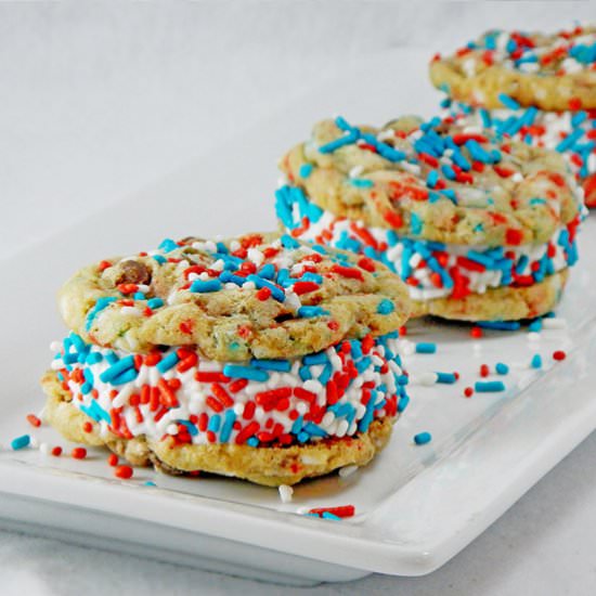 Chocolate Chip Ice Cream Sandwiches - Recipe photo by FrostingandaSmile
