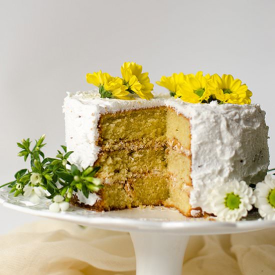 Coconut and Hazelnut Cake - Recipe photo by omnivorescookbook