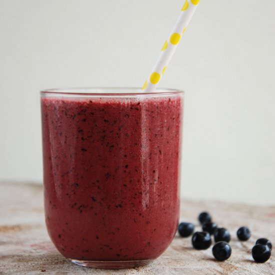 Blueberry Coconut Smoothie - Recipe photo by Moja Galeria Smaku