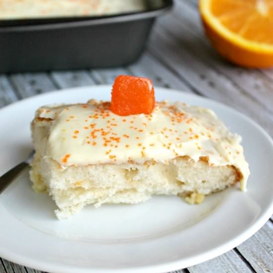 Orange Creamsicle Poke Cake - Recipe photo by SparklesKathy