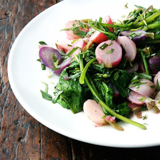 Pan-Braised Radishes and Greens - Recipe photo by food52