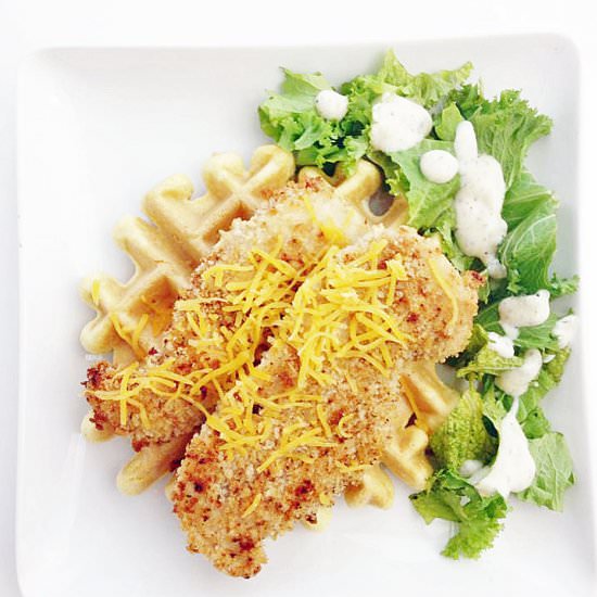 Twisted Chicken and Waffles - Recipe photo by ieatthereforeicook