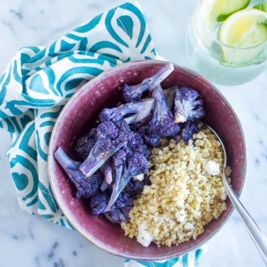Purple Cauliflower Millet Bowl - Recipe photo by healthynibblesandbits