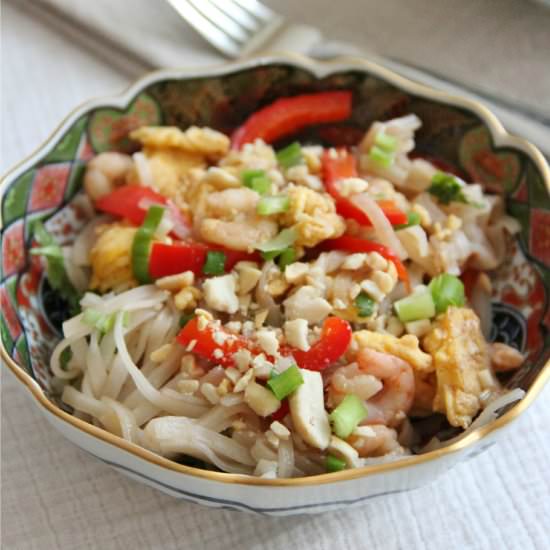 Shrimp Pad Thai - Recipe photo by theseasonedtraveler