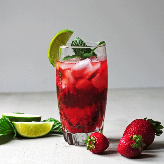 Strawberry Mojito - Recipe photo by Cooks With Cocktails
