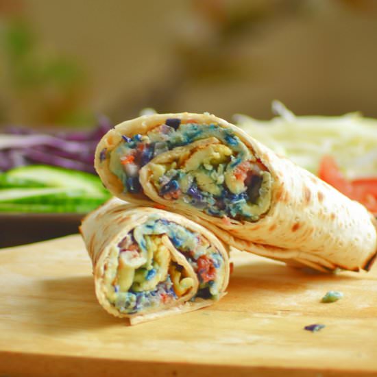 Cabbage (Dyed) Omelette Wrap - Recipe photo by TasteOfNigeria