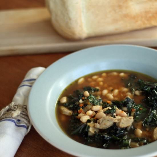 Kale & Chicken Sausage Stew - Recipe photo by aslolife
