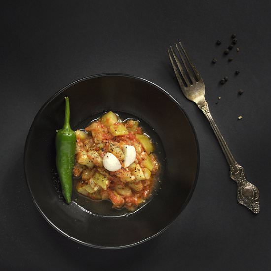 Zucchini with Tomatoes - Recipe photo by MeLia