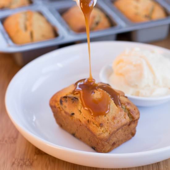 Sticky Date and Banana Loaves - Recipe photo by Grab Your Spork
