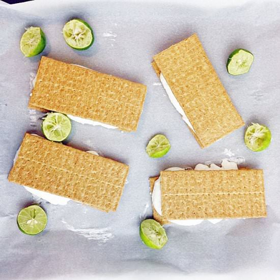 Frozen Key Lime Cheesecake Bars - Recipe photo by ieatthereforeicook