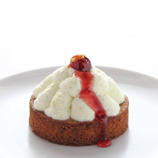 Lime cherry and hazelnut dessert - Recipe photo by craftmarmalade