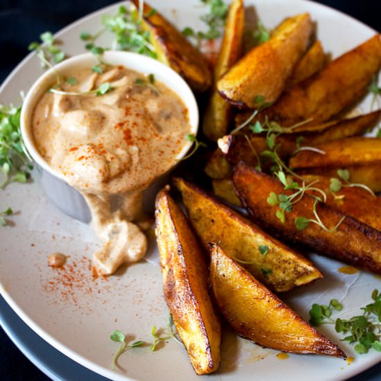 Spicy Sweet Potato Wedges - Recipe photo by Aninas Recipes