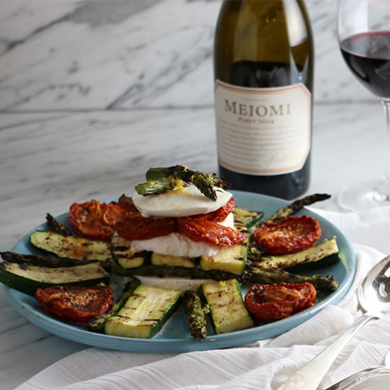 Grilled Veggie & Mozzarella Stack - Recipe photo by Something New For Dinner