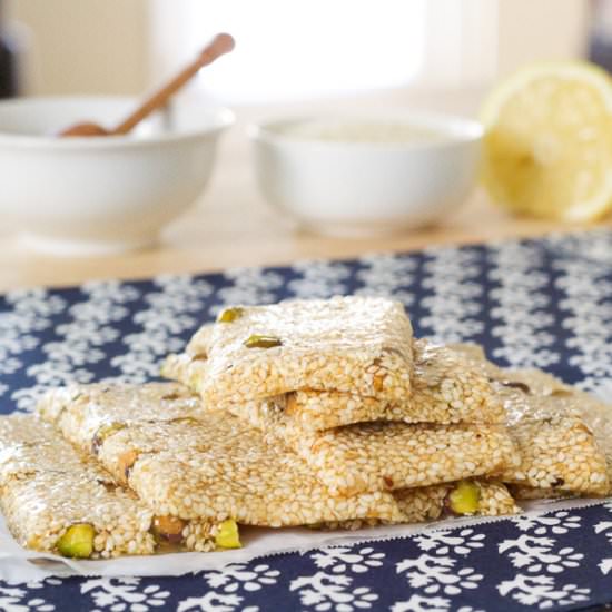 Pasteli | Ancient Greek Bar - Recipe photo by lemonandolives