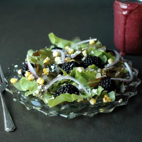 Sweet Corn & Blackberry Salad - Recipe photo by alocalchoice