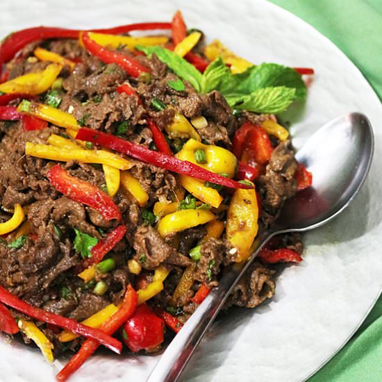 Thai Beef Salad - Recipe photo by CookandBeMerry