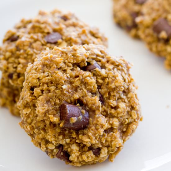 Peanut Butter Banana Cookies - Recipe photo by a latte food