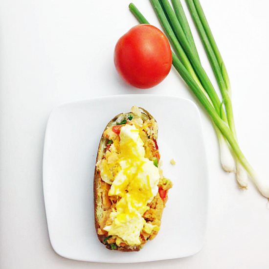 Stuffed Breakfast Potatoes - Recipe photo by ieatthereforeicook