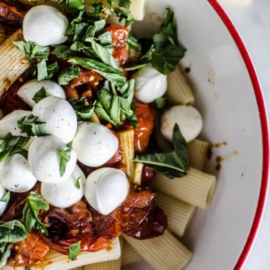 Easy Caprese Pasta - Recipe photo by personallyandrea