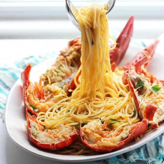Lobster Spaghetti - Recipe photo by cookingforkeeps