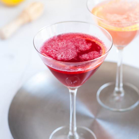 Lemon & Blackcurrant Fizz Cocktail - Recipe photo by The Foodie Corner