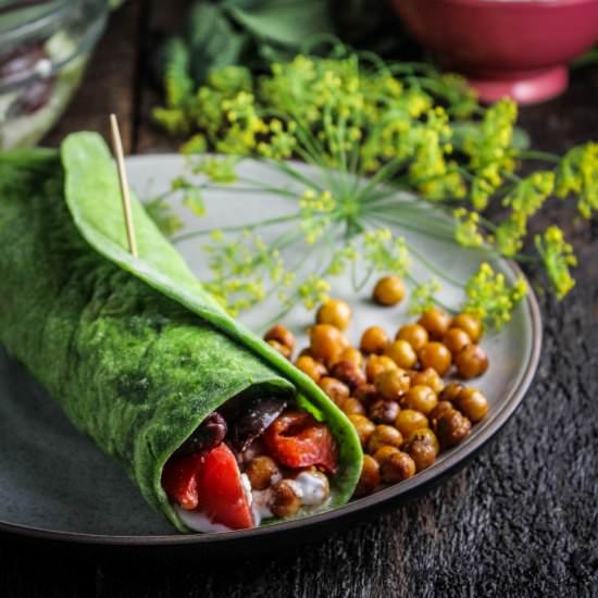 Homemade Spinach Wrap - Recipe photo by kitchendoor
