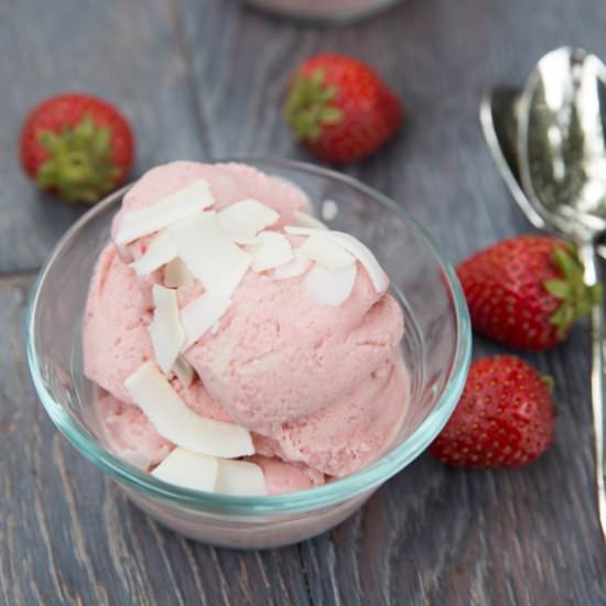 Strawberry Coconut Milk Ice Cream - Recipe photo by TastesLovely