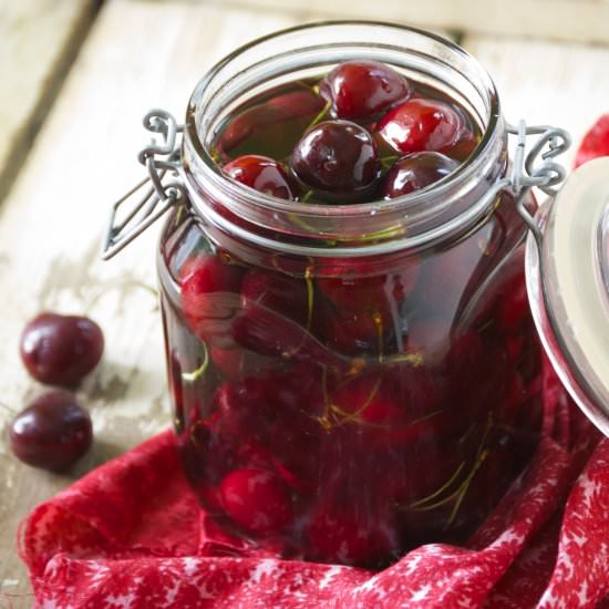 Homemade Cocktail Cherries - Recipe photo by RelishingIt