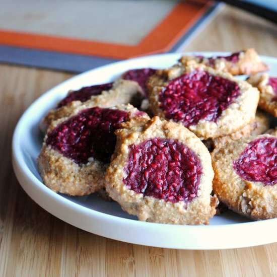 Grain-free Thumbprint Cookies - Recipe photo by TheBlenderist