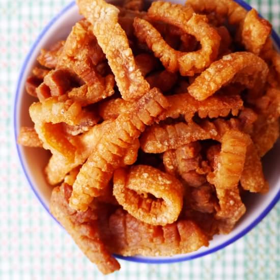 How to make pork crackling and lard - Recipe photo by padaek