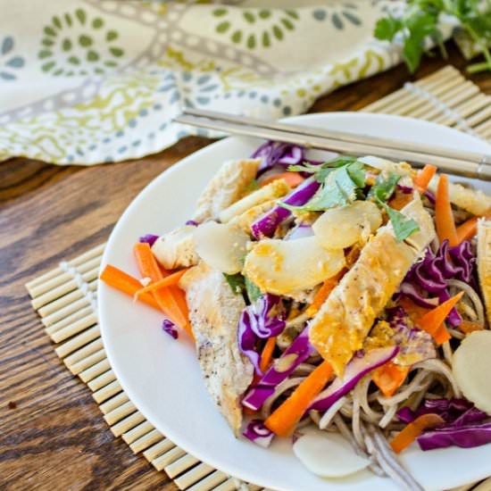 Soba with Creamy Tangerine Dressing - Recipe photo by fromscratchmostly