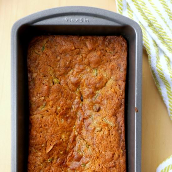Vegan Dark Chocolate Zucchini Bread - Recipe photo by mybaconwrappedlife