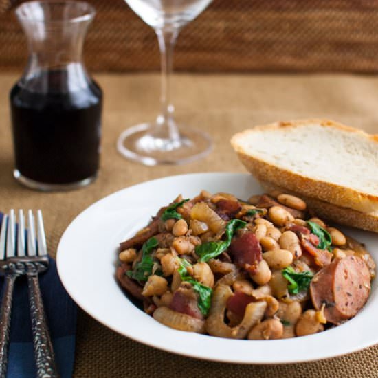 White Bean Stew - Recipe photo by tamingofthespoon