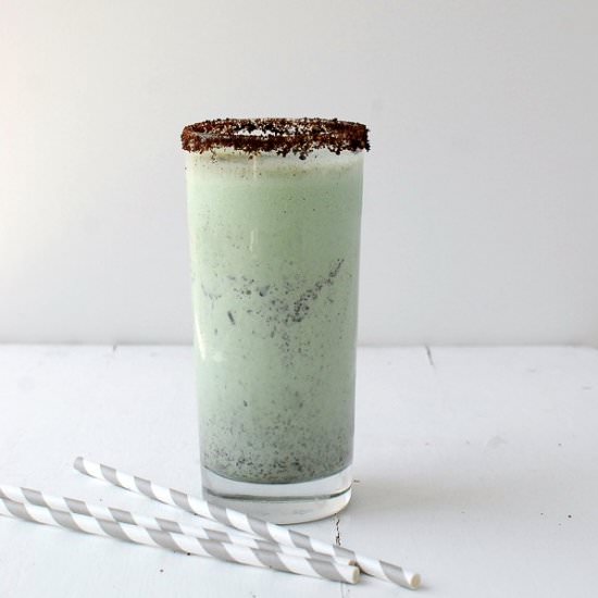 Grasshopper Pie Milkshake - Recipe photo by boulderlocavore