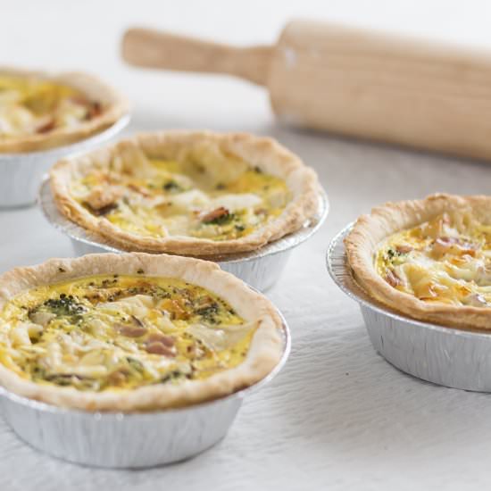 Mini Ham & Cheese Quiches - Recipe photo by lcliving