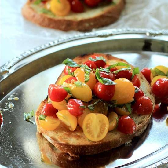 Fresh Tomato Bruschetta - Recipe photo by joyfulhealthyeats