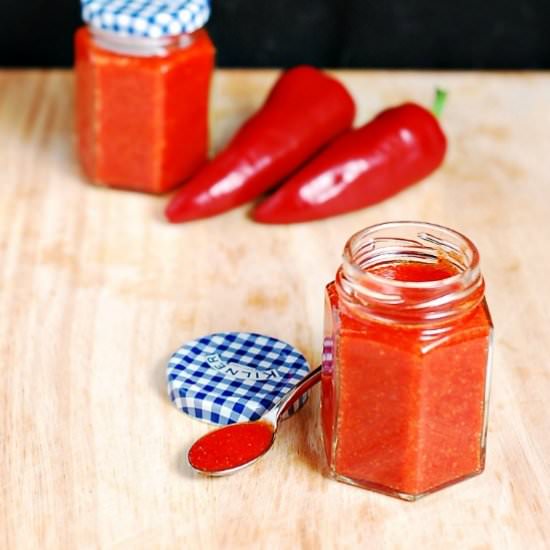 Homemade Sriracha - Recipe photo by TheRedheadBaker