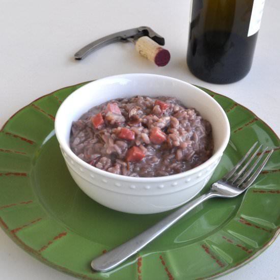 Risotto Speck, Taleggio, Porcini - Recipe photo by Cooking With Manuela