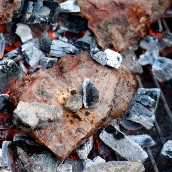 Steak on Coals - Recipe photo by heatherhomemade