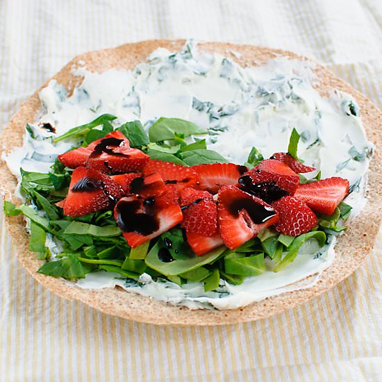 Strawberry Spinach Quesadillas - Recipe photo by baked in